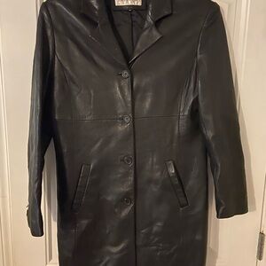 Jones New York Black Leather Jacket